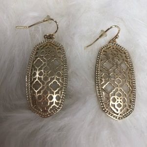 Kendra Scott Gold Elle Filigree Earrings